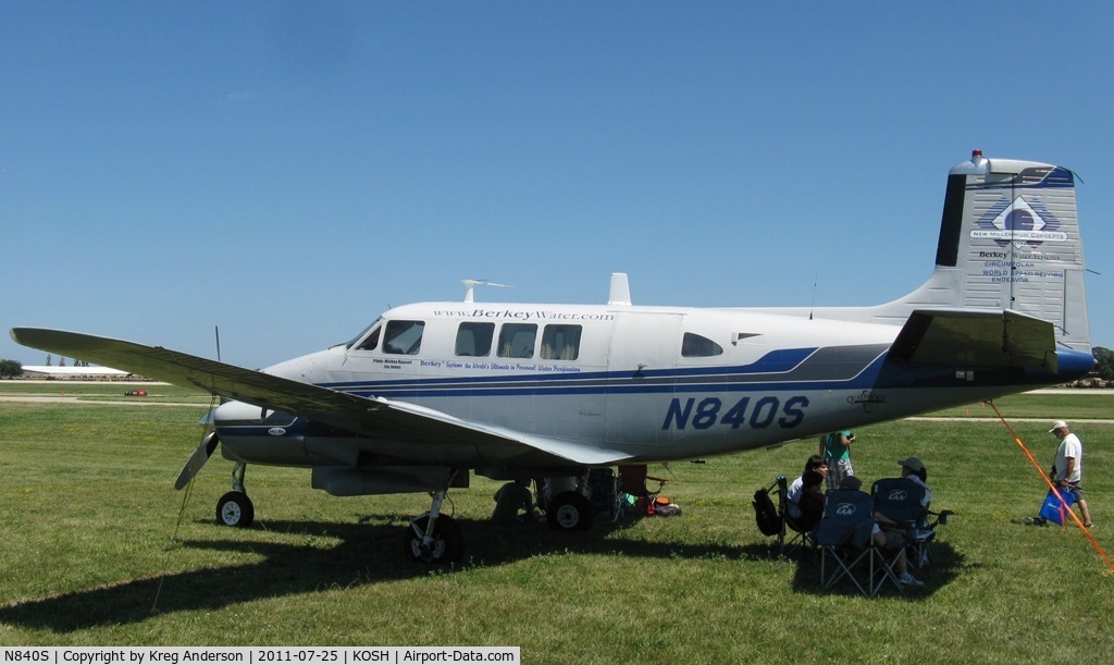 N840S, 1962 Beech 65 (LF-23F) Queen Air C/N LF-38, EAA AirVenture 2011
