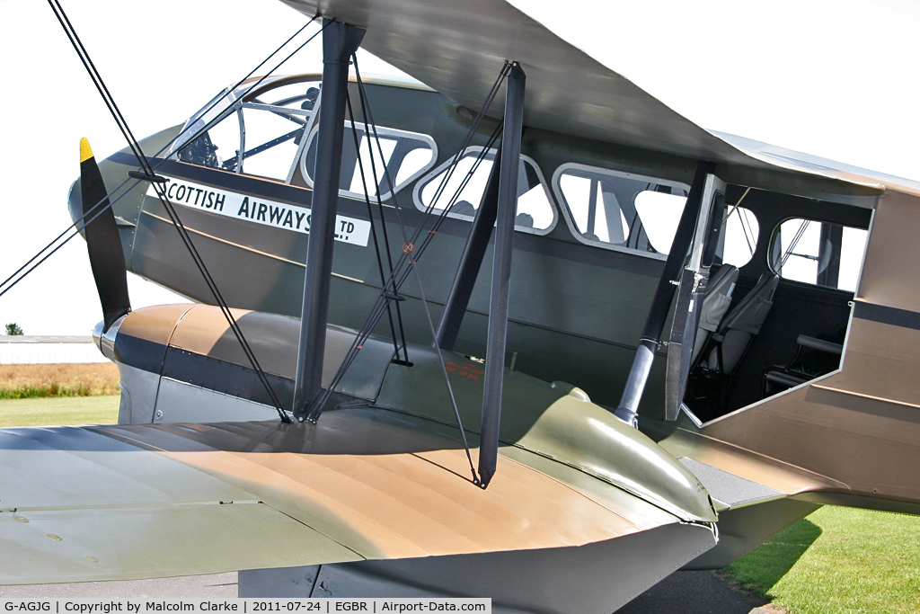 G-AGJG, 1941 De Havilland DH-89A Dominie/Dragon Rapide C/N 6517, De Havilland DH89A Dragon Rapide at Breighton Airfield's Wings & Wheels Weekend, July 2011.