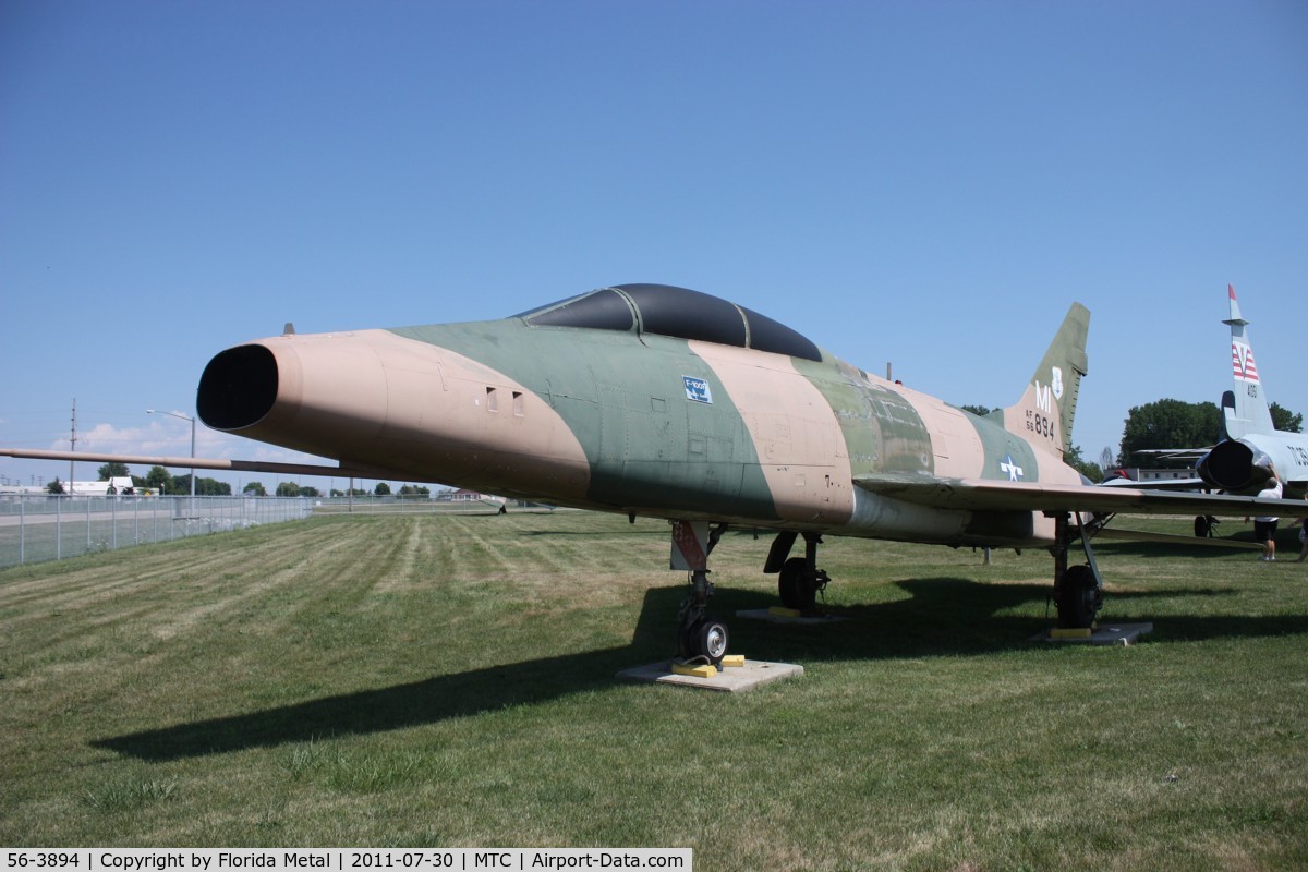 56-3894, 1956 North American F-100F Super Sabre C/N 243-170, F-100F