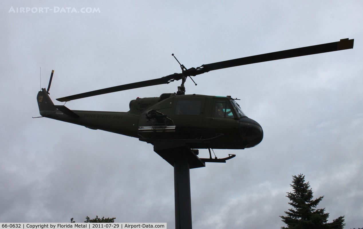 66-0632, 1966 Bell UH-1C Iroquois C/N 1614, UH-1 in a Vietnam Memorial Park Monroe MI