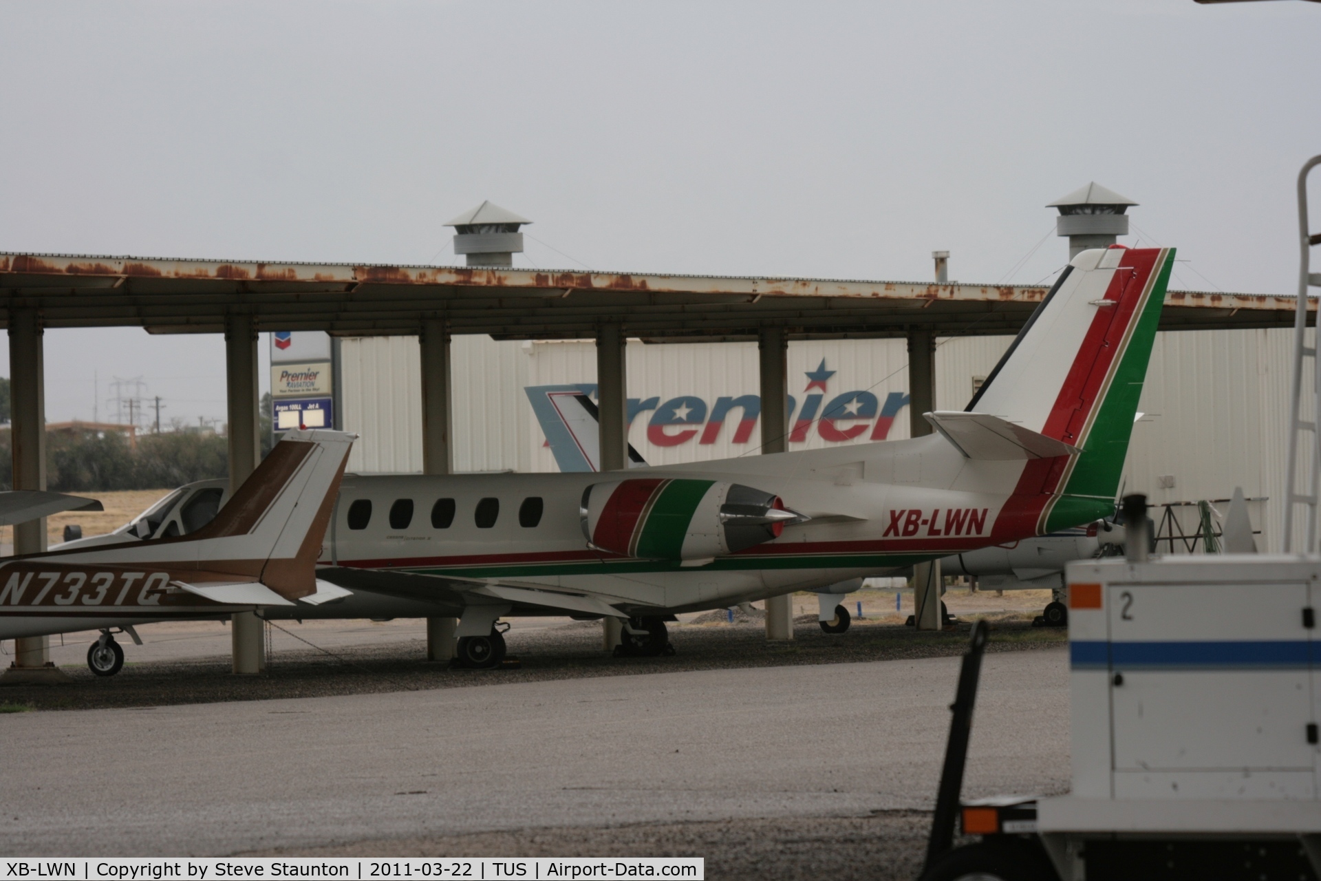 XB-LWN, Cessna 550 C/N 550-0759 does not exist - the, Taken at Tucson International Airport, in March 2011 whilst on an Aeroprint Aviation tour