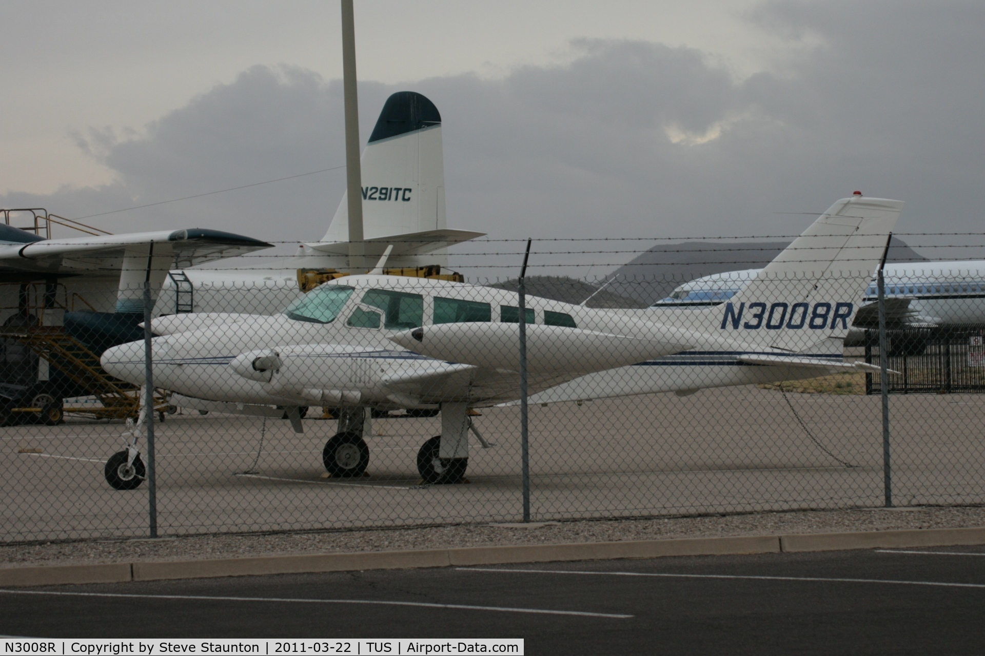 N3008R, 1962 Cessna 320A Skyknight C/N 320A0008, Taken at Tucson International Airport, in March 2011 whilst on an Aeroprint Aviation tour