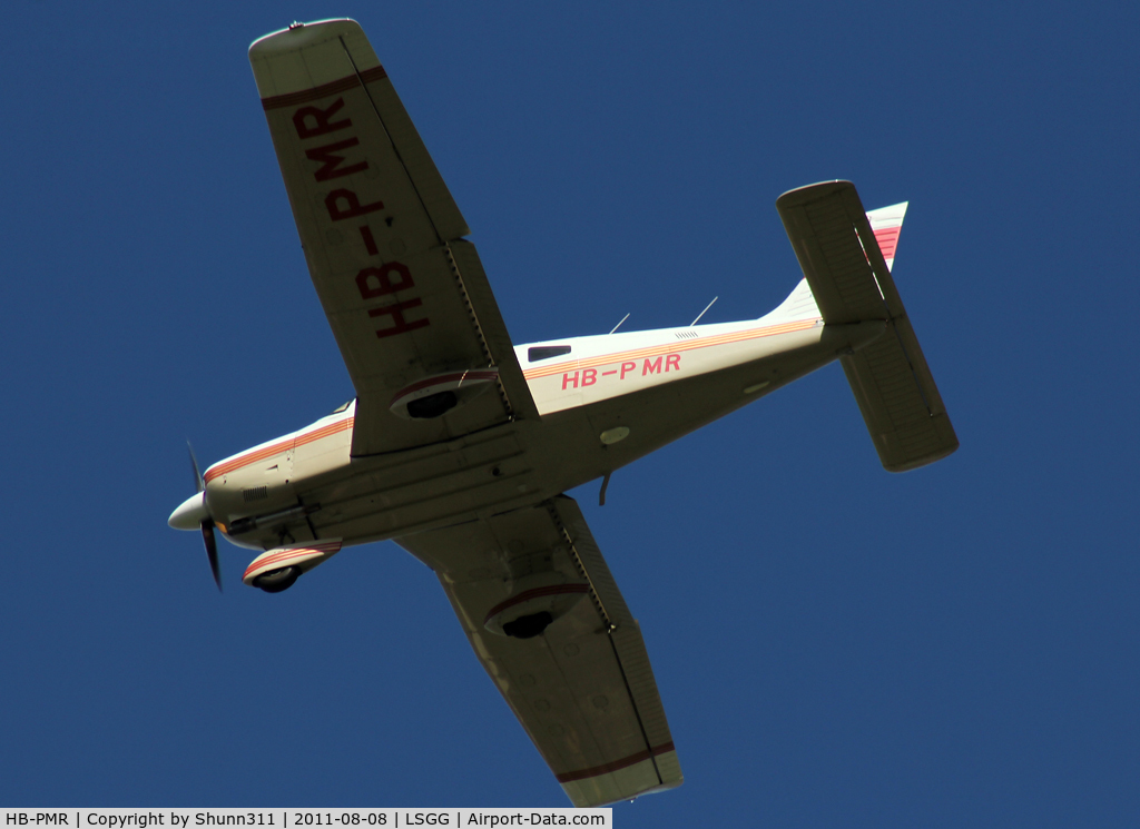 HB-PMR, 1989 Piper PA-28-181 Archer II C/N 2890131, Landing rwy 23 'Gazon'