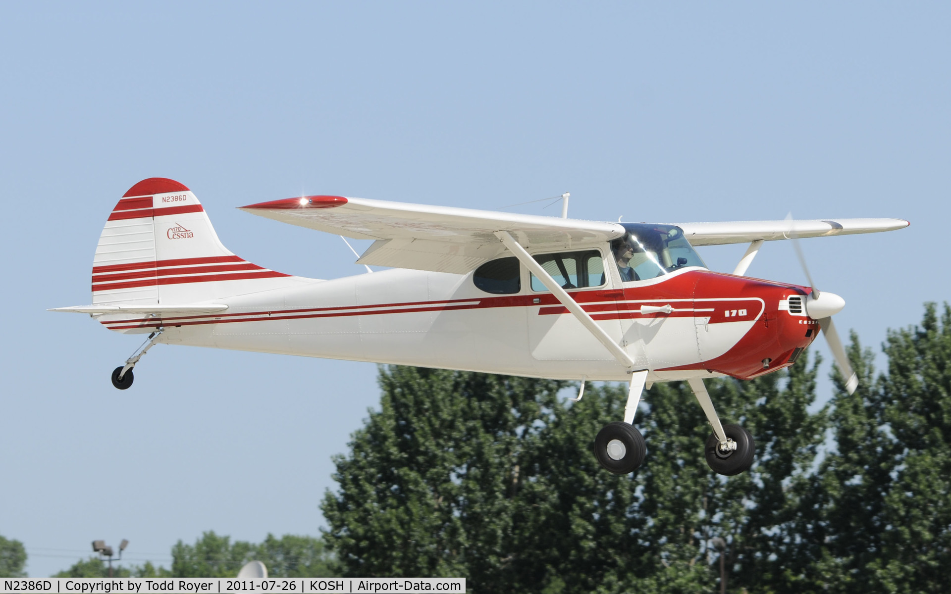 N2386D, 1952 Cessna 170B C/N 20538, AIRVENTURE 2011