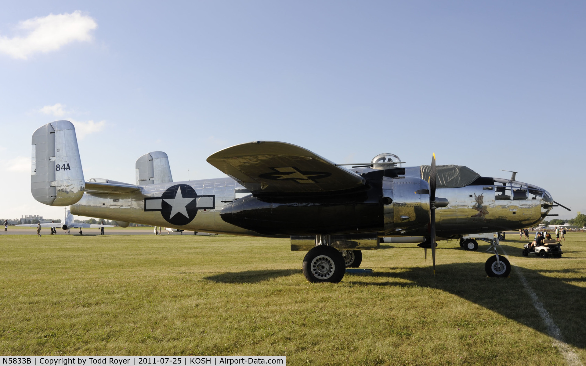 N5833B, 1945 North American B-25J Mitchell Mitchell C/N 108-47735, AIRVENTURE 2011