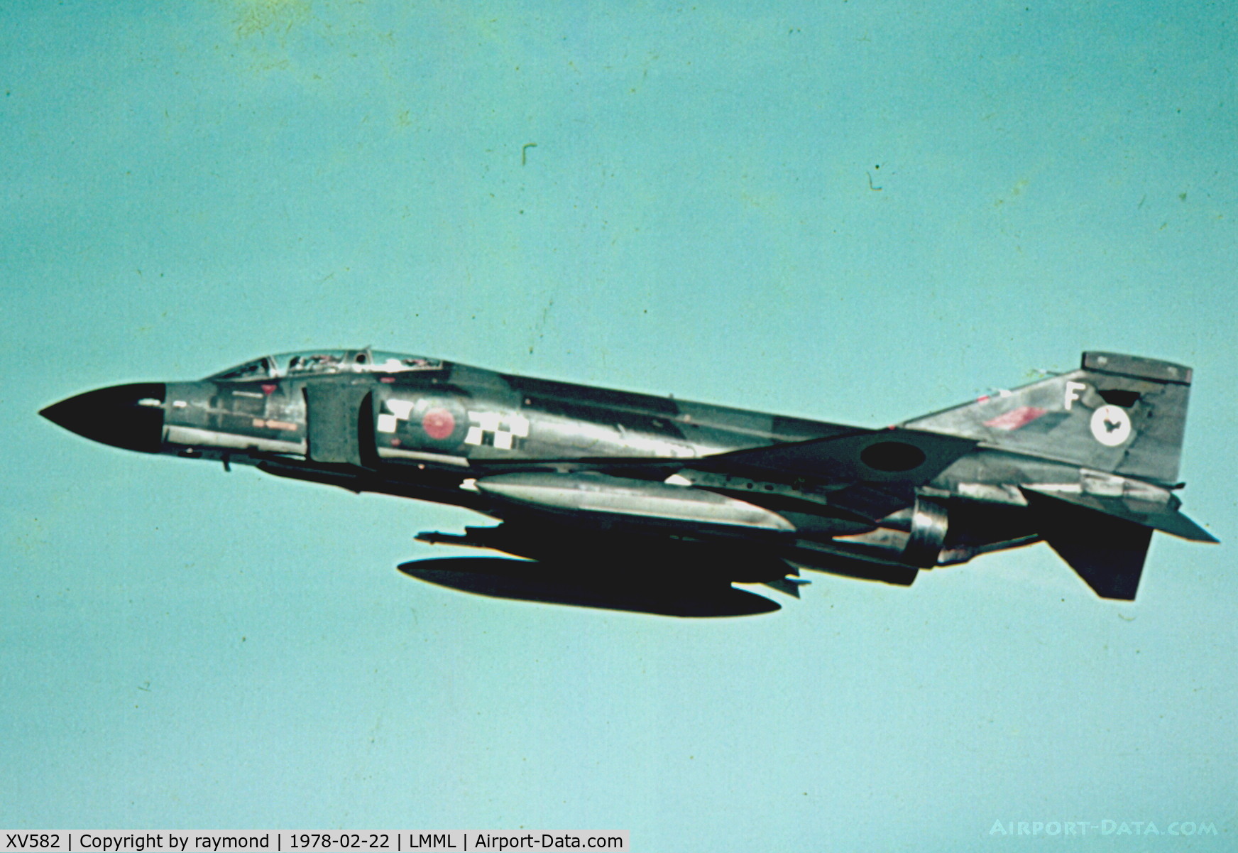 XV582, 1969 McDonnell Douglas Phantom FG1 C/N 3253/9336, Phantom XV582/F 43Sqd RAF
