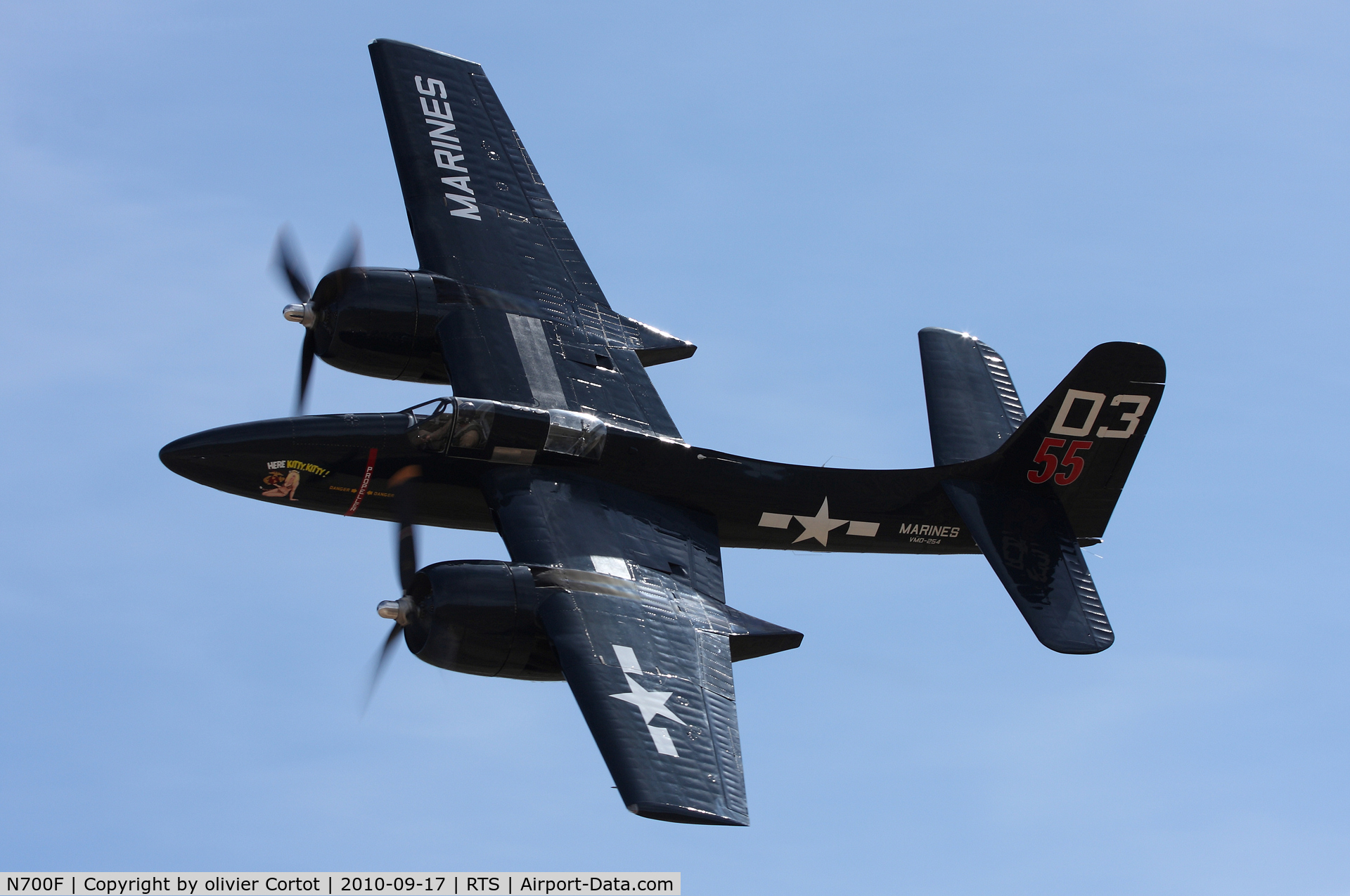 N700F, 1945 Grumman F7F-3 Tigercat C/N C.132, always one of the lowest racers ; a pleasure to shoot that plane !