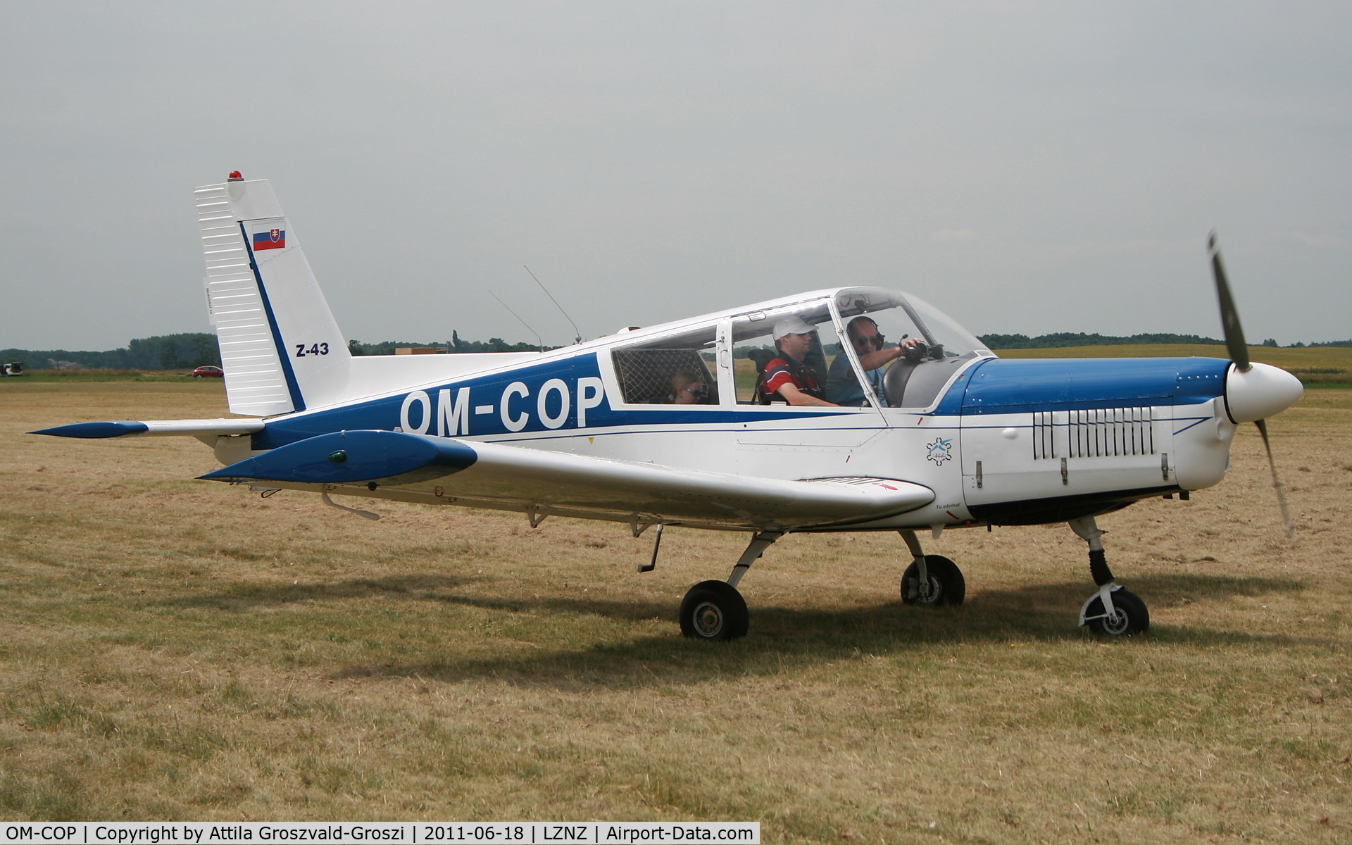 OM-COP, Zlin Z-43 C/N 0009, Nové Zámky Airport - Slovakia (Slovak Republik) SK.