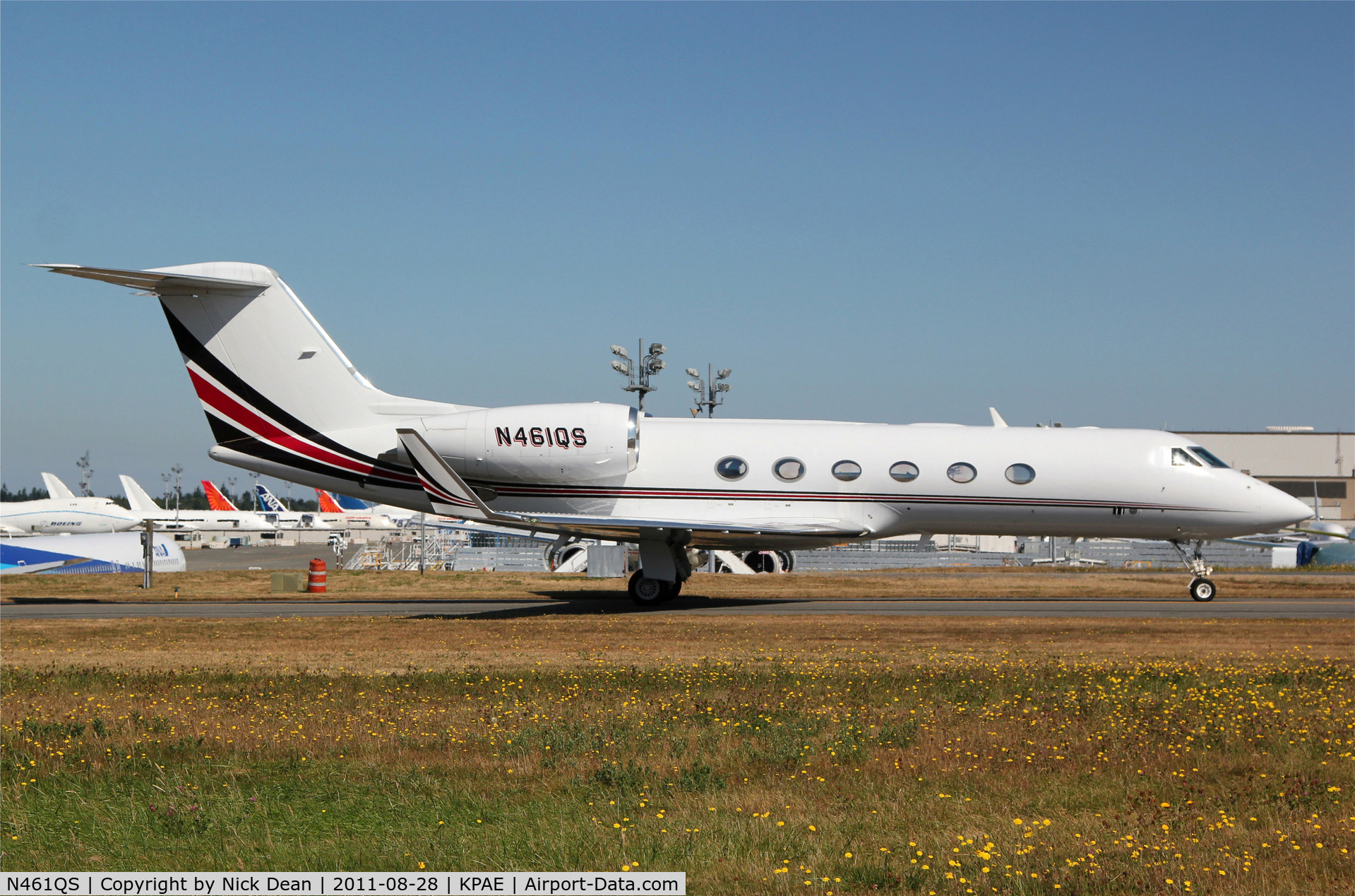 N461QS, 2008 Gulfstream Aerospace GIV-X (G450) C/N 4125, KPAE/PAE