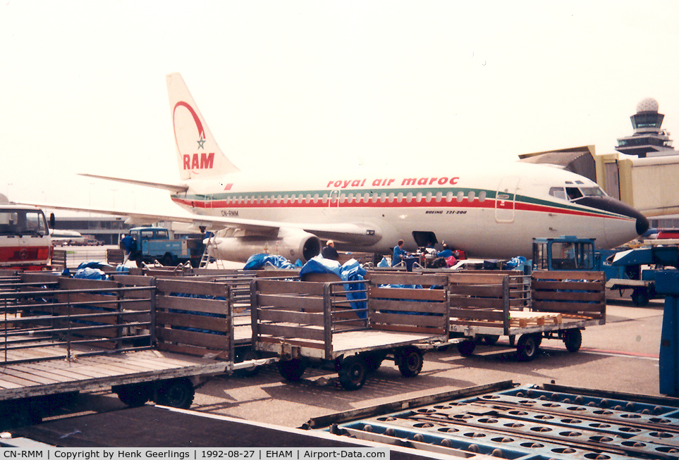 CN-RMM, 1983 Boeing 737-2B6C C/N 23049, Royal Air Maroc  - RAM