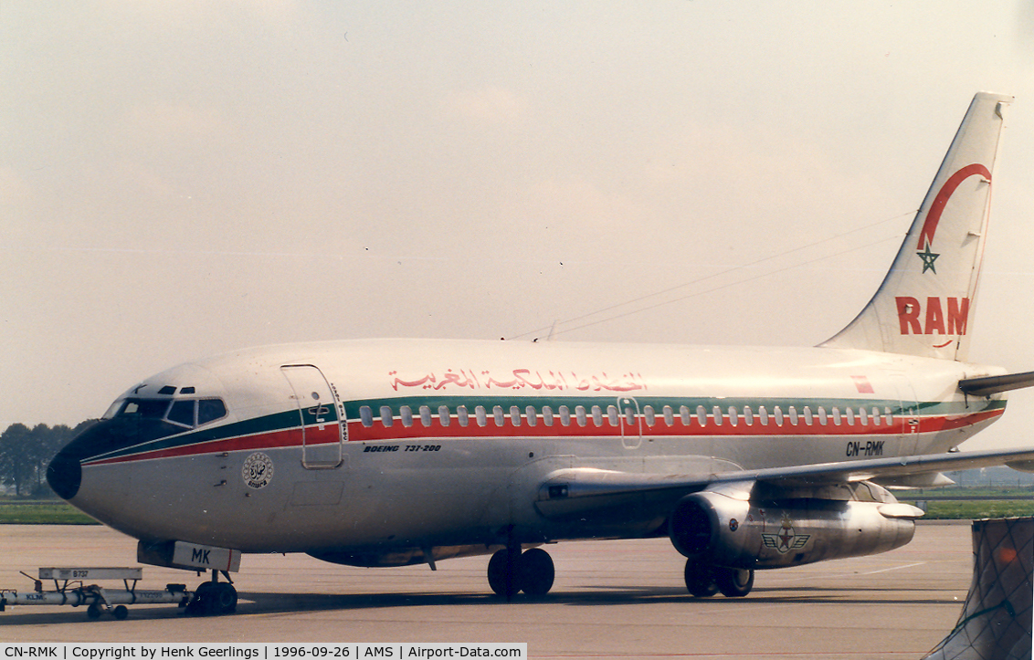 CN-RMK, 1976 Boeing 737-2B6 C/N 21216, Royal Air Maroc  - RAM