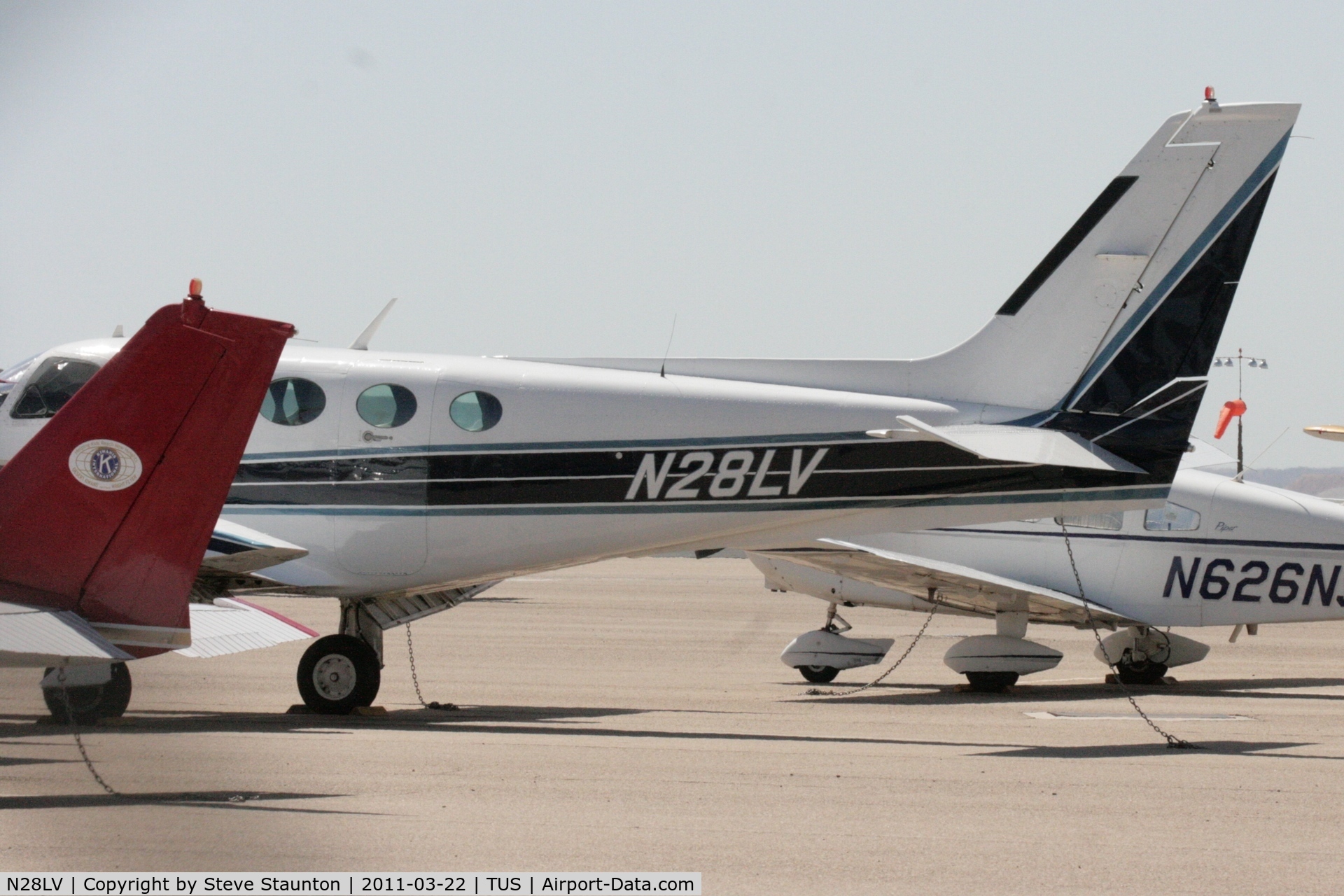 N28LV, 1979 Cessna 340A C/N 340A0754, Taken at Tucson International Airport, in March 2011 whilst on an Aeroprint Aviation tour