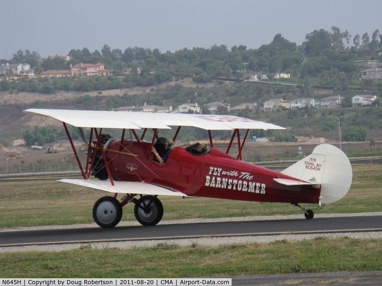 N645H, 1929 Curtiss-Wright Travel Air E-4000 C/N 1220, 1929 Curtiss-Wright TRAVEL AIR E-4000, Lycoming R-680 upgrade, taxi
