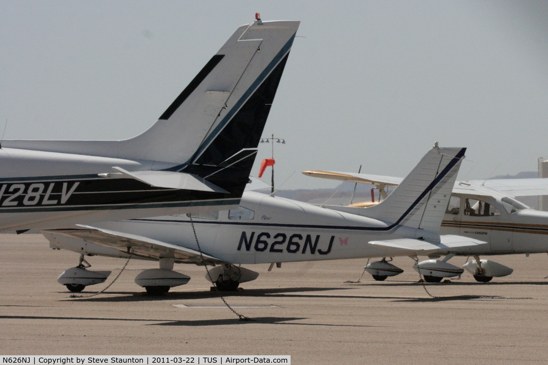 N626NJ, 1974 Piper PA-28-151 C/N 28-7415292, Taken at Tucson International Airport, in March 2011 whilst on an Aeroprint Aviation tour