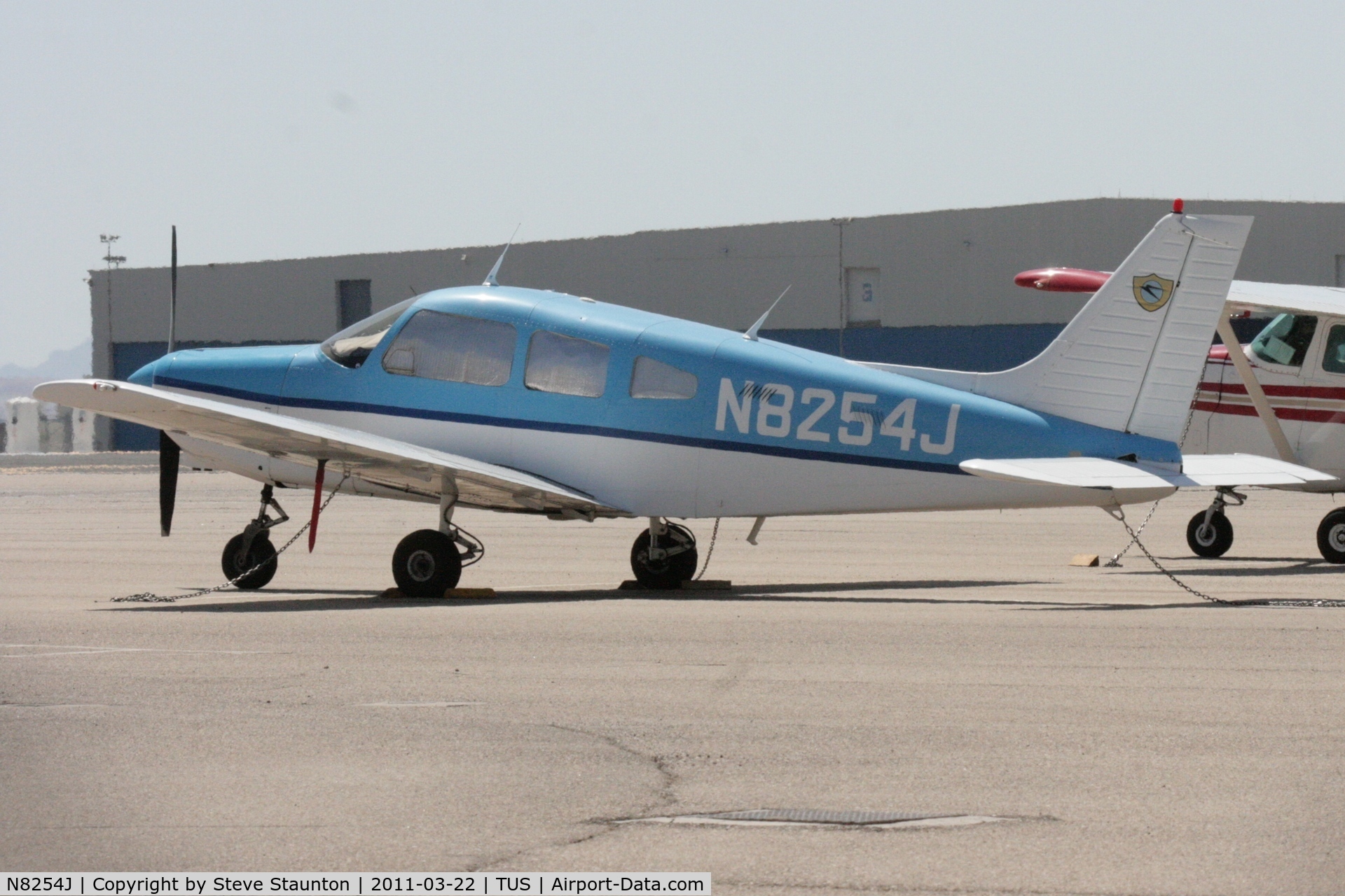 N8254J, 1982 Piper PA-28-161 C/N 28-8216186, Taken at Tucson International Airport, in March 2011 whilst on an Aeroprint Aviation tour