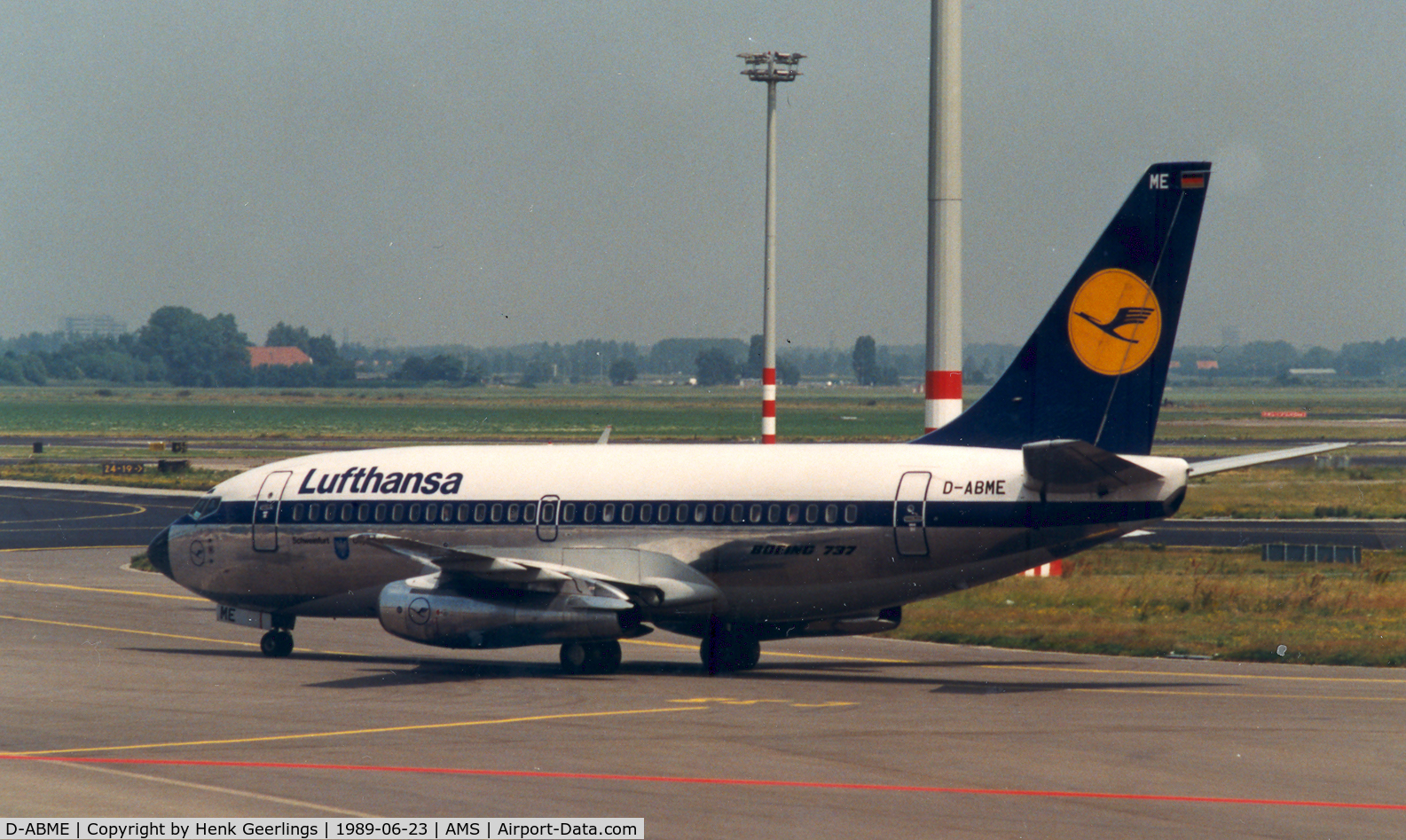 D-ABME, 1985 Boeing 737-230 C/N 23157, Lufthansa