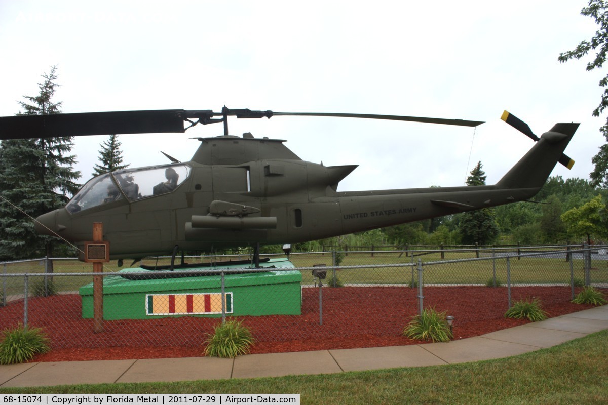 68-15074, 1968 Bell AH-1G Cobra C/N 20608, AH-1G at a Vietnam Memorial Park Monroe MI