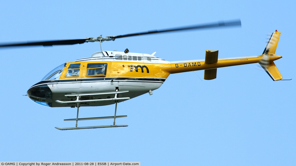 G-OAMG, 1980 Bell 206B JetRanger III C/N 2901, Swedish pilot, new resident at Bromma?