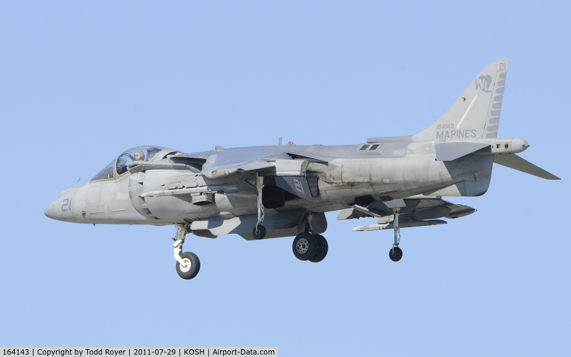 164143, McDonnell Douglas AV-8B Harrier II C/N 216, AIRVENTURE 2011