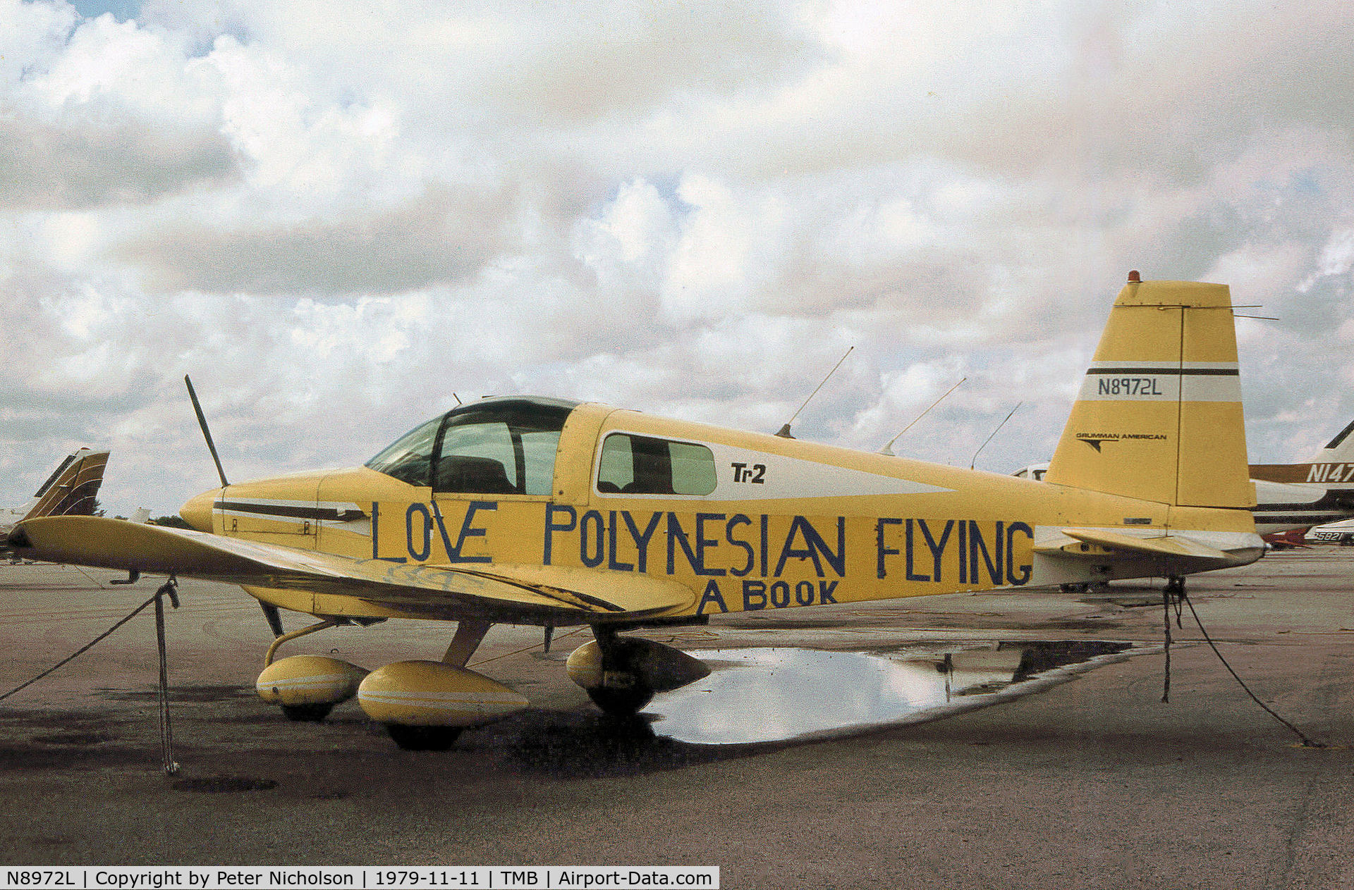 N8972L, 1974 Grumman American AA-1B Trainer C/N AA1B-0422, AA-1B Tr2 seen at New Tamiami in November 1979.