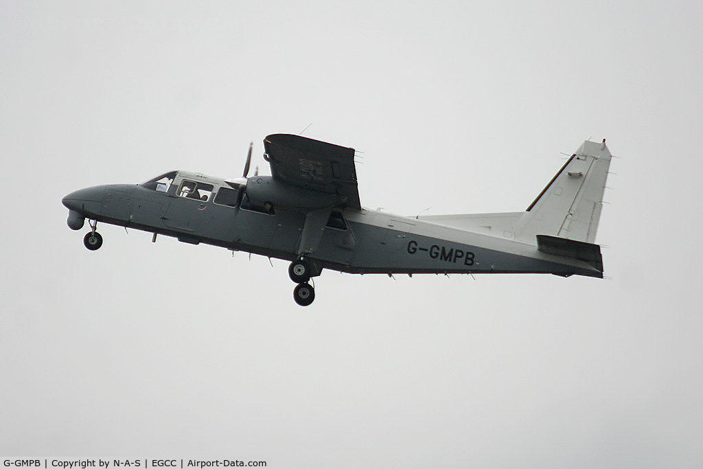 G-GMPB, 2002 Pilatus Britten-Norman BN-2T-4S Defender 4000 C/N 4011, Departing