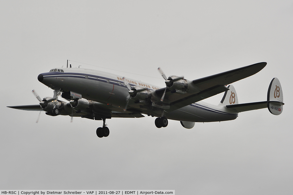 HB-RSC, 1955 Lockheed C-121C Super Constellation (L-1049F) C/N 1049F-4175, Breitling Constellation