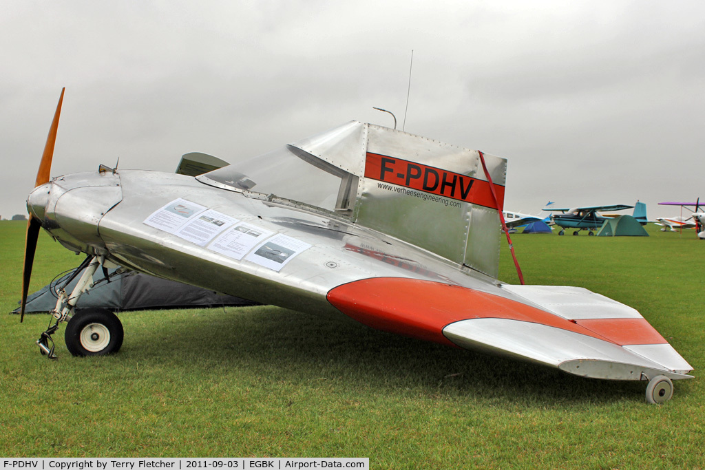 F-PDHV, 2004 Verhees Delta C/N 01, This curious aircraft from France was at the 2011 LAA Rally at Sywell