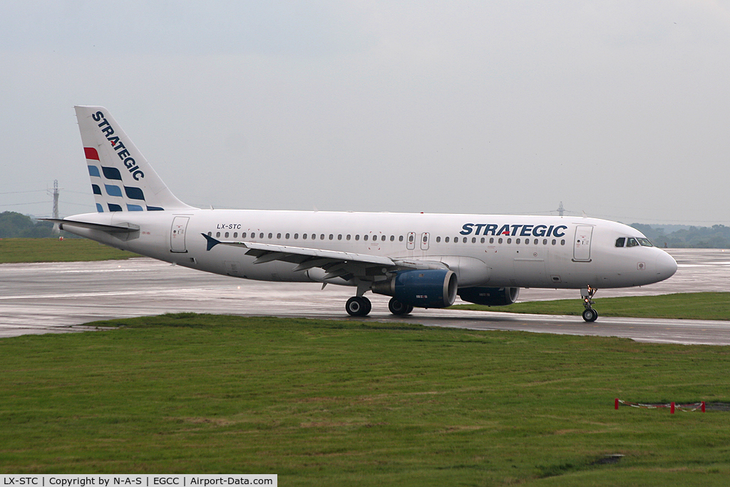 LX-STC, 1993 Airbus A320-212 C/N 420, Vacating 05L