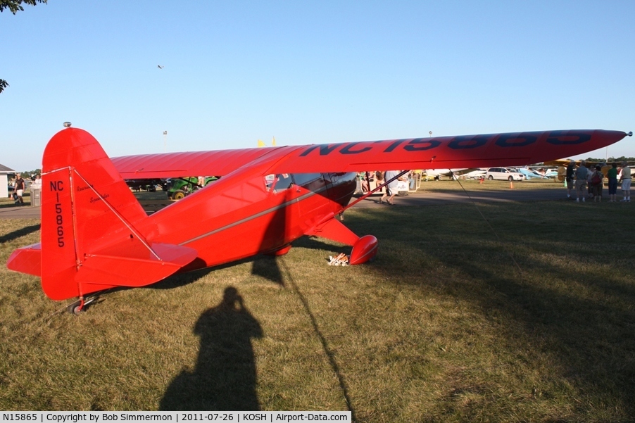 N15865, 1936 Rearwin 6000 C/N 302, On display at Airventure 2011.