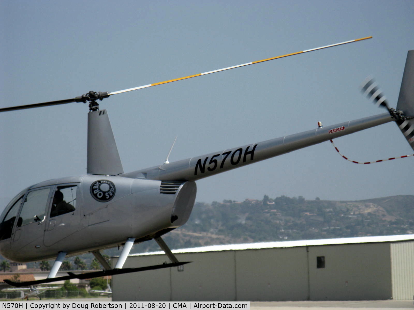 N570H, Robinson R44 C/N 2016, 2009 Robinson R44 RAVEN II, Lycoming IO-540-F1B5 derated to 245 Hp for 5 minutes, 205 Hp continuous, landing. Close enough for you?