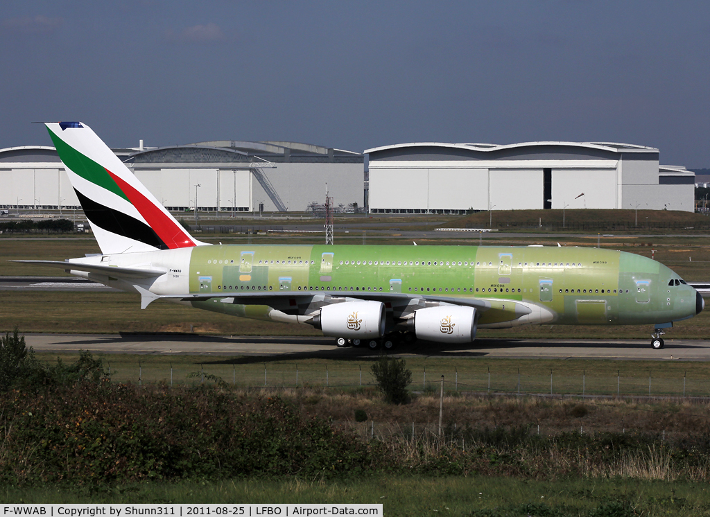 F-WWAB, 2011 Airbus A380-861 C/N 098, C/n 0098 - For Emirates as A6-EDU