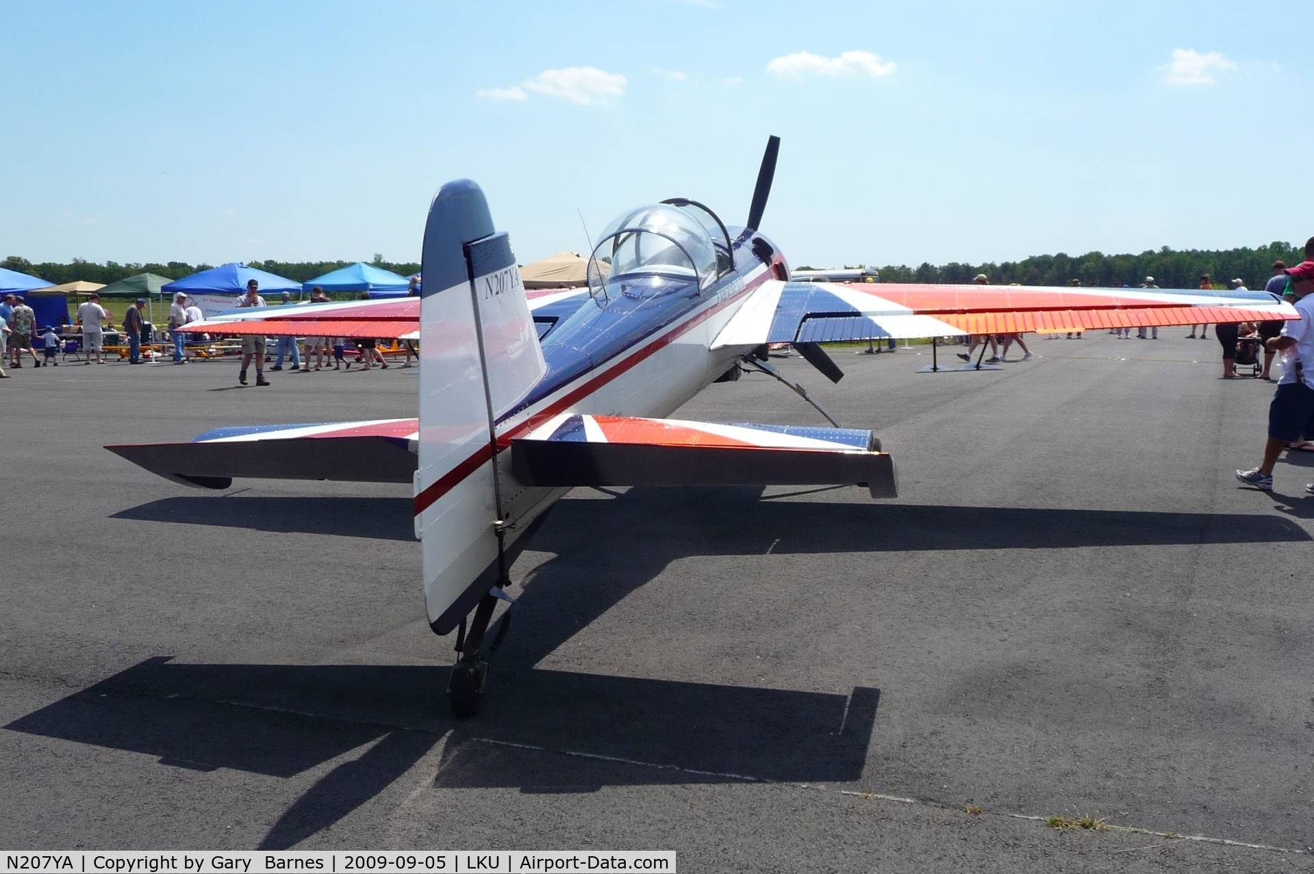 N207YA, 1966 Yakovlev Yak-55M C/N 961010, Rear view. Freeman Field, Louisa County Annual Air Show, 2009