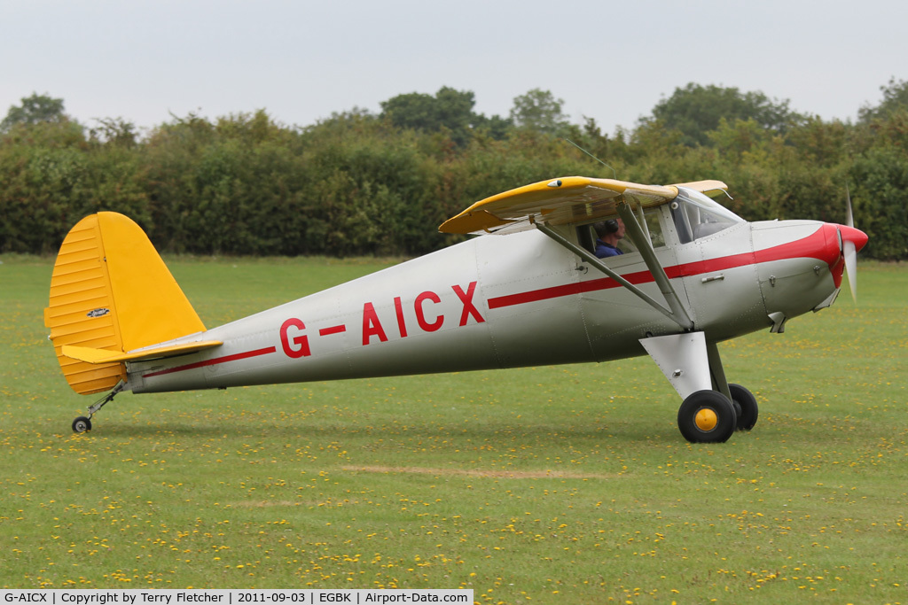 G-AICX, 1946 Luscombe 8A Silvaire C/N 2568, At 2011 LAA Rally