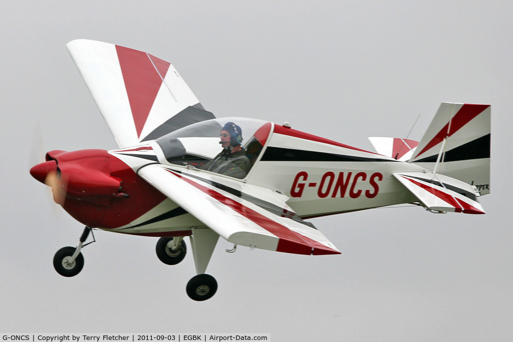 G-ONCS, 1972 Slingsby Tipsy T-66 Nipper 3 C/N PFA 1390, At 2011 LAA Rally at Sywell