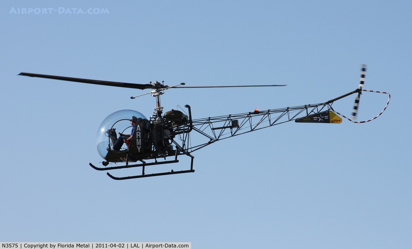 N3575, Bell 47D-1 C/N K-7032, Bell H-13