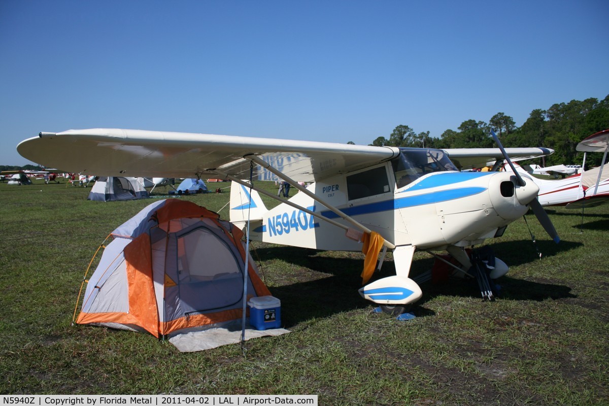 N5940Z, 1964 Piper PA-22-108 Colt C/N 22-9811, PA-22