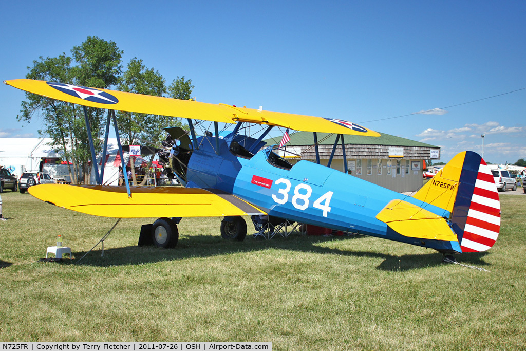 N725FR, 1940 Boeing A75 C/N 75-384, At 2011 Oshkosh