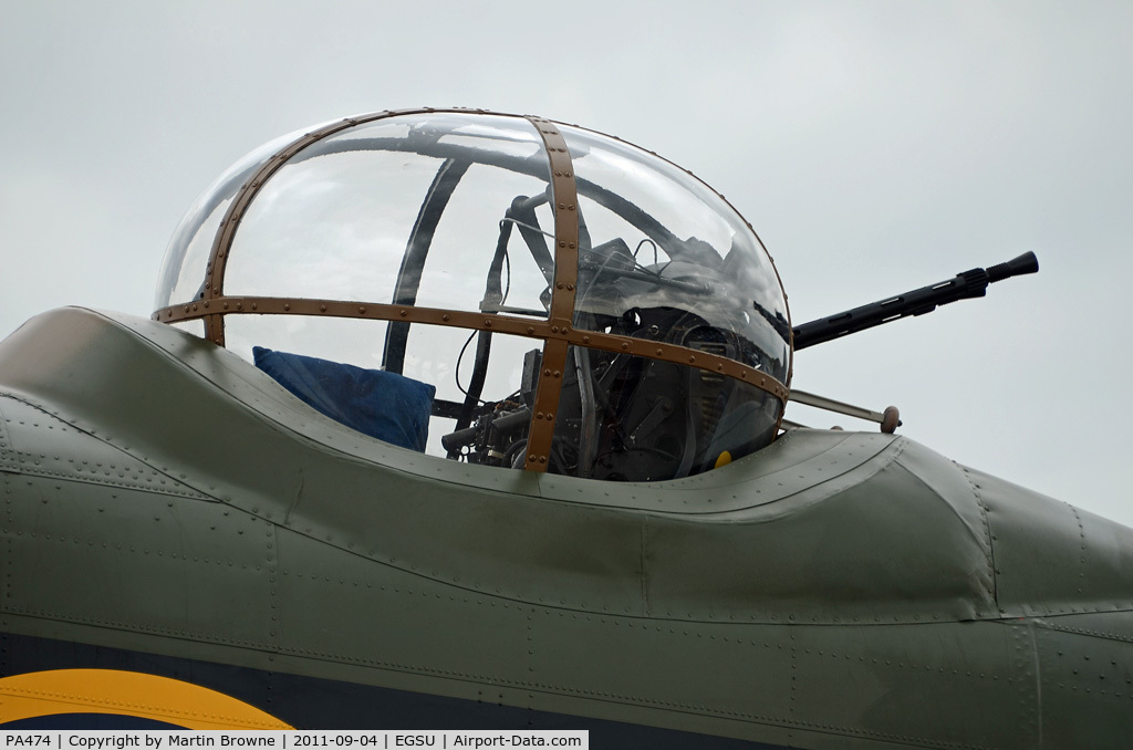 PA474, 1945 Avro 683 Lancaster B1 C/N VACH0052/D2973, MID UPPER TURRET