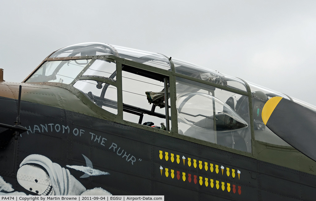 PA474, 1945 Avro 683 Lancaster B1 C/N VACH0052/D2973, COCKPIT CLOSE UP