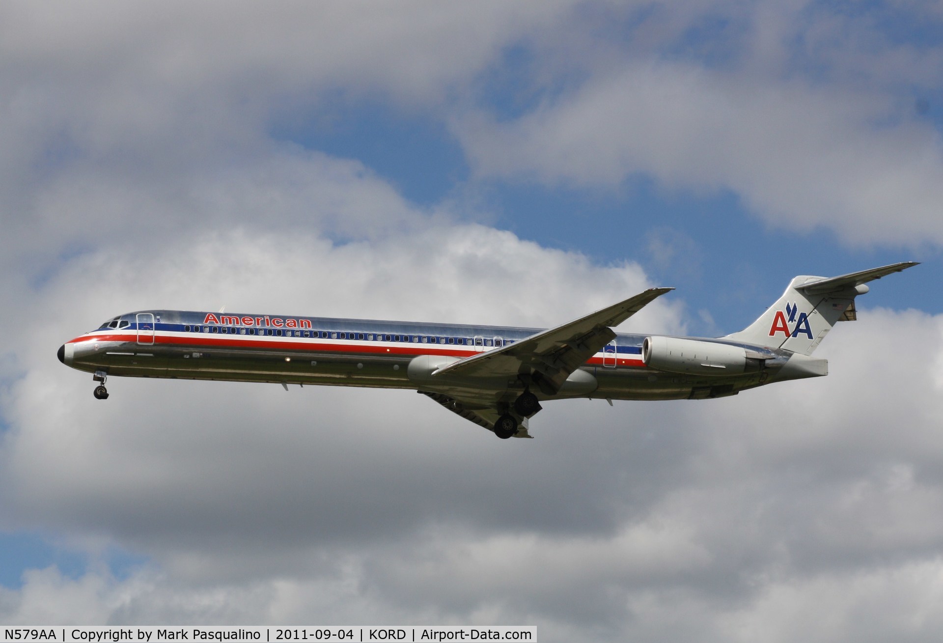 N579AA, 1991 McDonnell Douglas MD-82 (DC-9-82) C/N 53156, MD-82