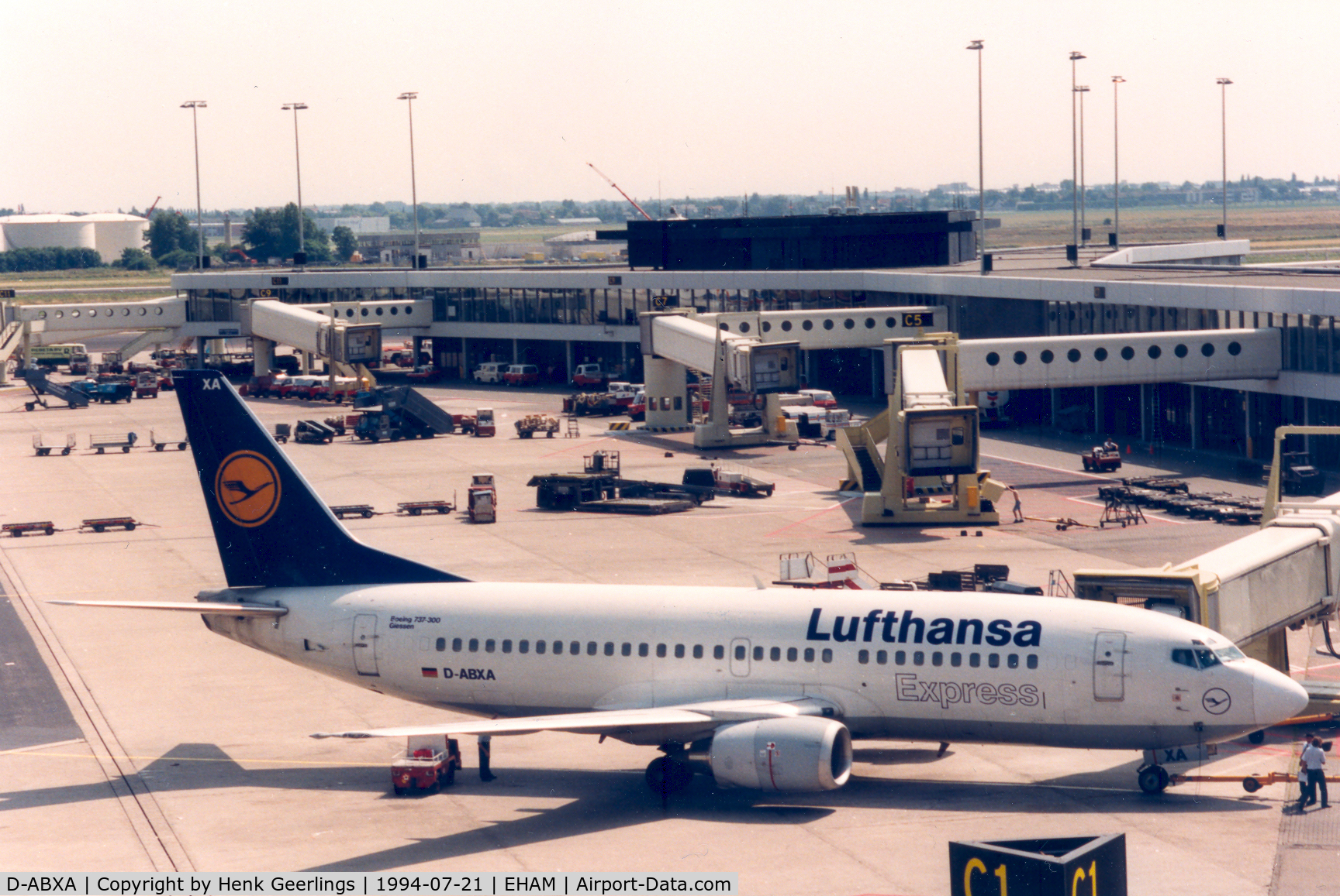 D-ABXA, 1986 Boeing 737-330(QC) C/N 23522, Lufthansa Express
