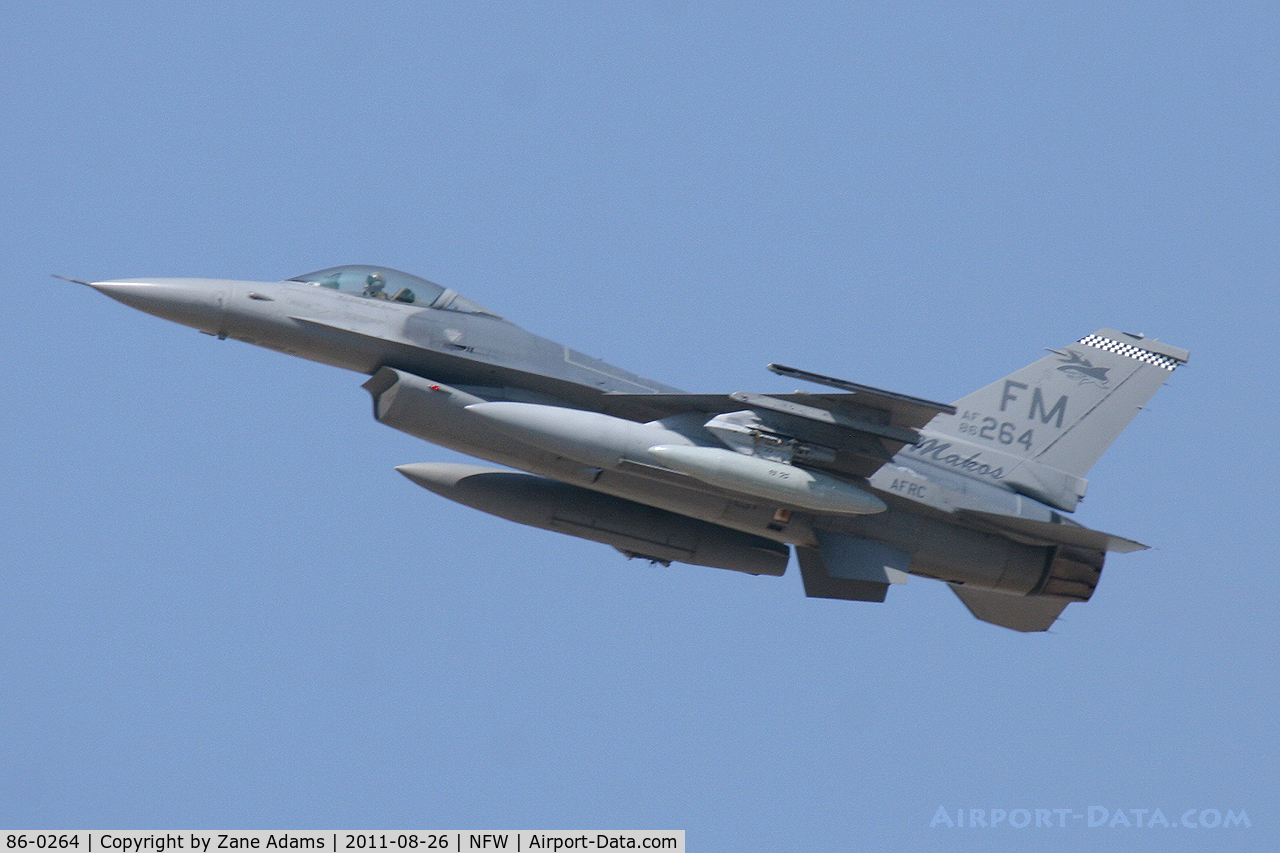 86-0264, 1986 General Dynamics F-16C Fighting Falcon C/N 5C-370, At NAS/JRB Fort Worth