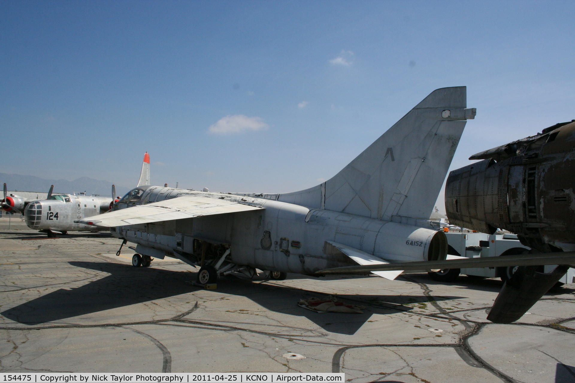 154475, LTV A-7B Corsair II C/N B-115, Delivered to AMARC 6/12/84