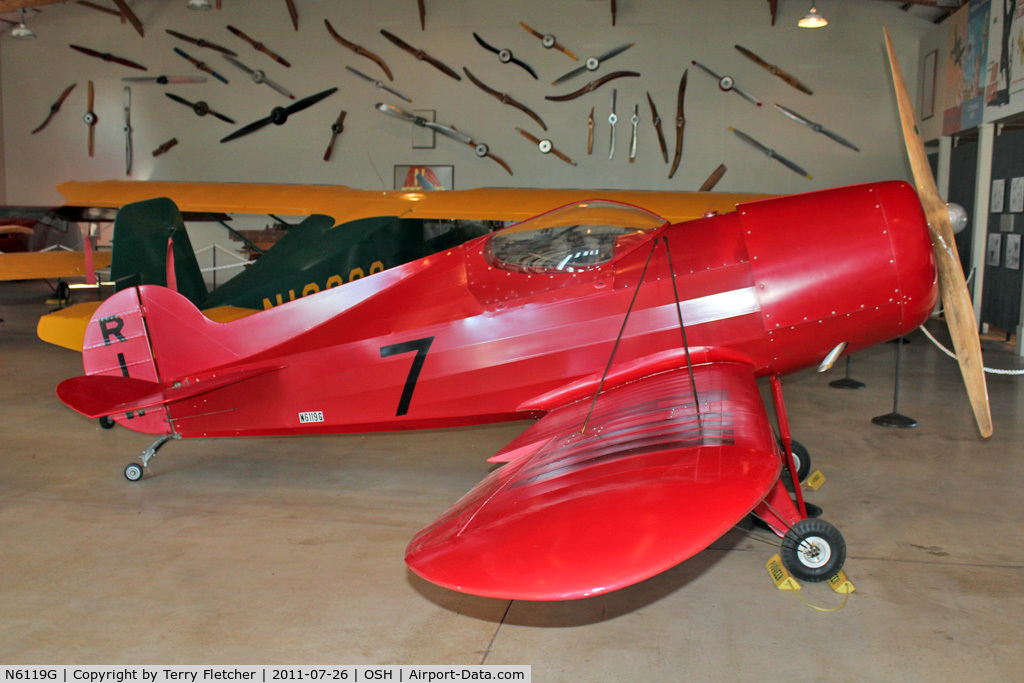 N6119G, 1998 Pobjoy Airmotors 1930 Special Replica C/N T-9, at 2011 Oshkosh - Museum