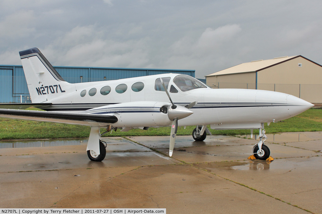 N2707L, 1980 Cessna 414A Chancellor C/N 414A0609, at 2011 Oshkosh