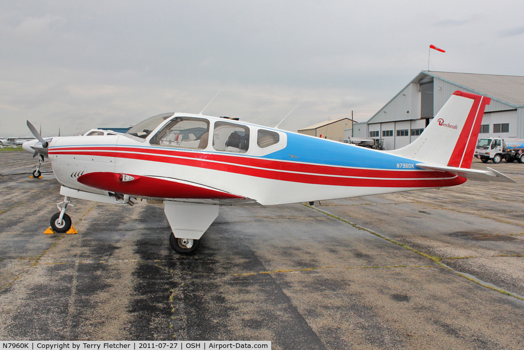 N7960K, 1964 Beech 35-B33 Debonair C/N CD-774, At 2011 Oshkosh