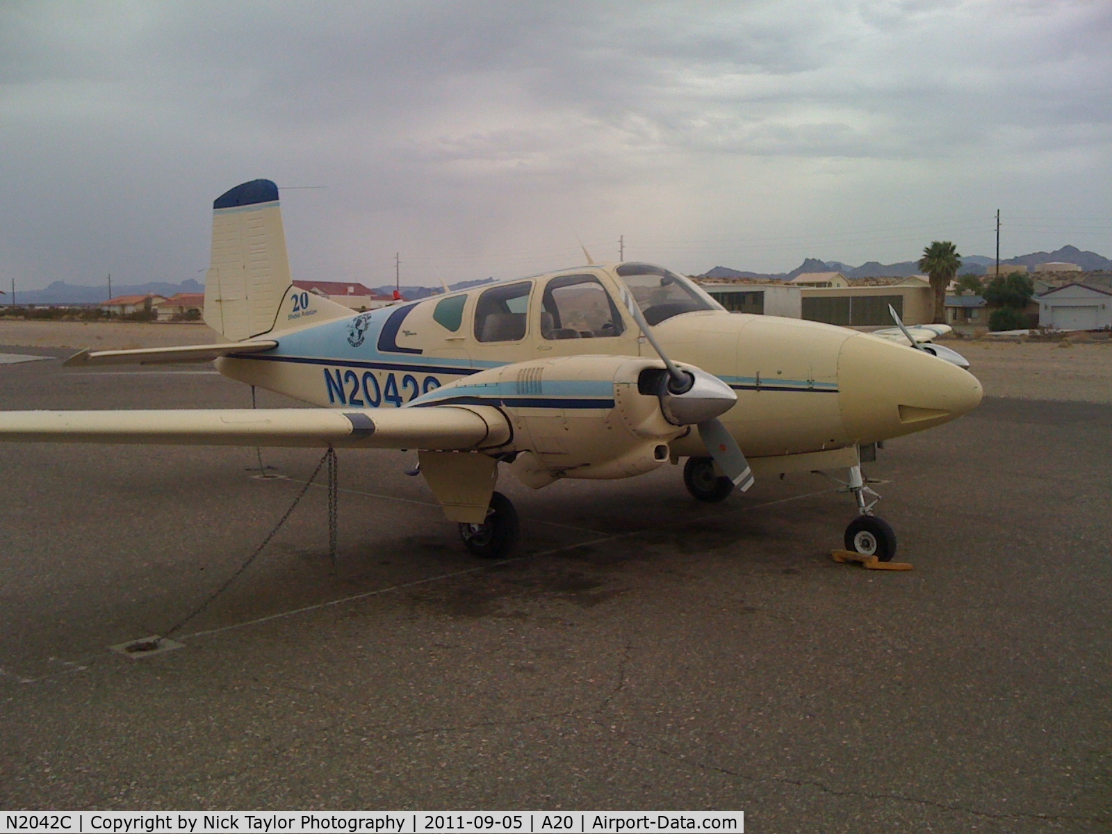 N2042C, 1959 Beech 95 Travel Air C/N TD-219, What a fun plane to take the Commercial Multi Instrument checkride in!