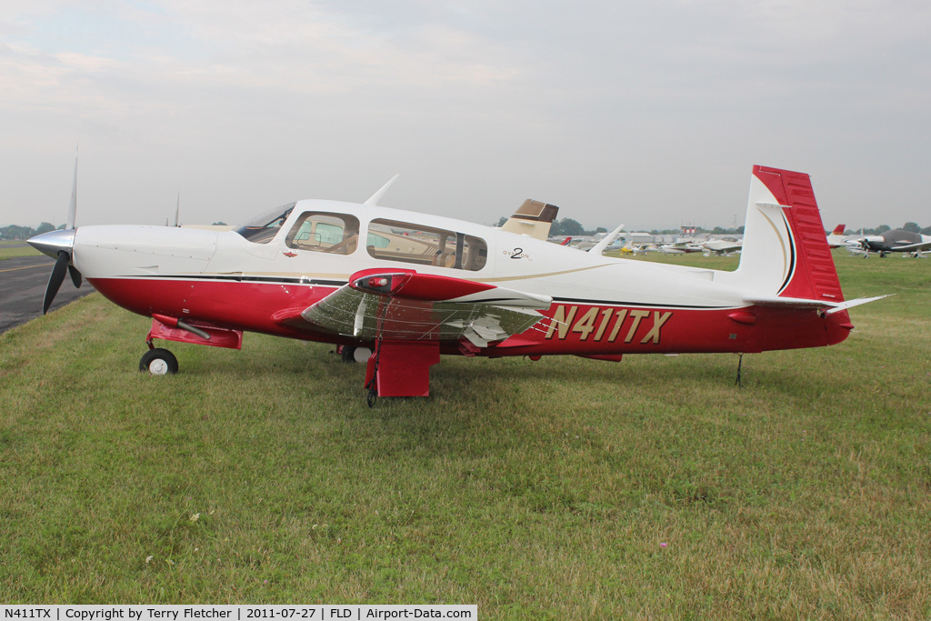 N411TX, 2005 Mooney M20R Ovation C/N 29-0410, At Fond Du Lac WI - during 2011 Oshkosh week