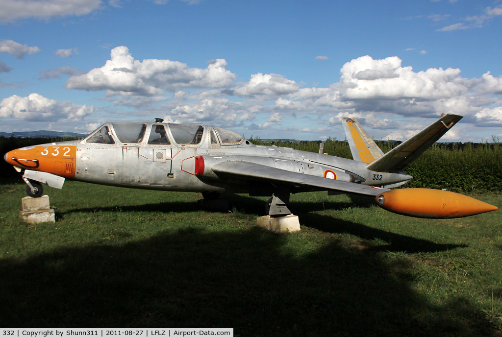 332, 1962 Fouga CM-170R Magister C/N 332, Preserved in this small airfield...