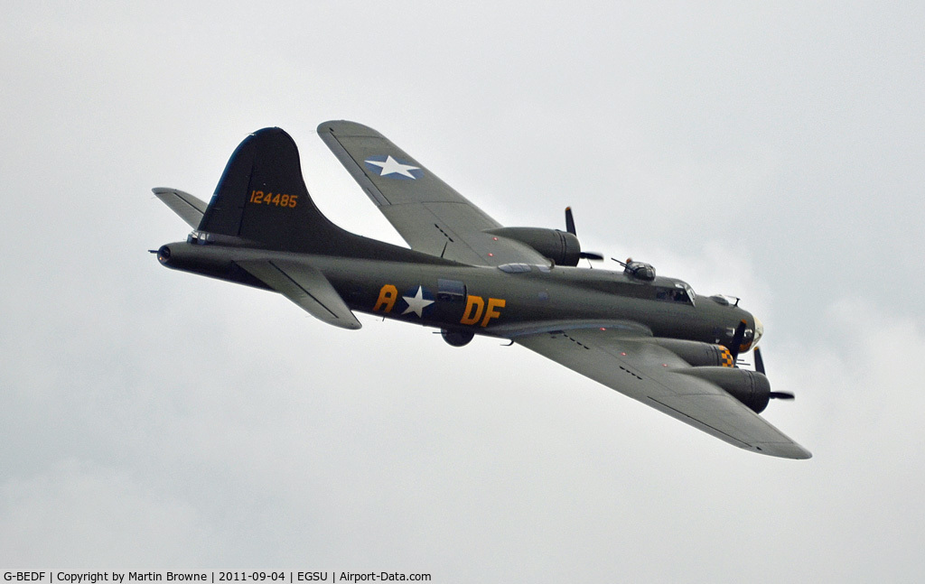 G-BEDF, 1944 Boeing B-17G Flying Fortress C/N 8693, LONG END ON A DULL AND RAINY DAY